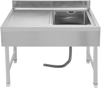 Lavandino indipendente in acciaio inox, lavello per ristorante commerciale, lavandino per esterni, lavello per esterni cucina interna ristorante