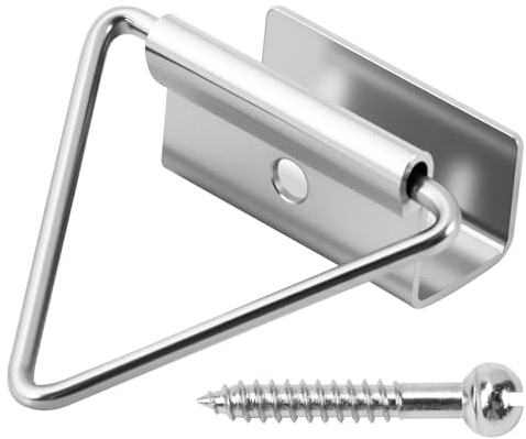 30 Pack Window Screen Latch Clips Replacement for Prime-Line PL 14656 Bottom Latch Metal Window Screen Retainer Clips with Screws Window Screen Fasteners to Hold The Screen, 7/16 Inch Mill Finish