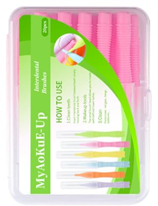 Brosse à sourcils microscopique avec stratification des sourcils