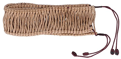 Mtlavish Handpan Dekoration Rattan Seil Handgefertigtes Hanfseil für 13-Ton Steel Tongue Zubehör Schutz Eleganz Geflochtene Handpan Decoration Rattan Rope Cover Handpan Zubehör langlebig stilvoll akus
