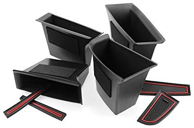 XEDLAMP Timone sinistro Auto Porta anteriore posteriore Pallet di stoccaggio su entrambi i lati Accessori for il riordino del negozio CX-30/, for Mazda 3 4th 2019 2020 Organizzatore per console centra