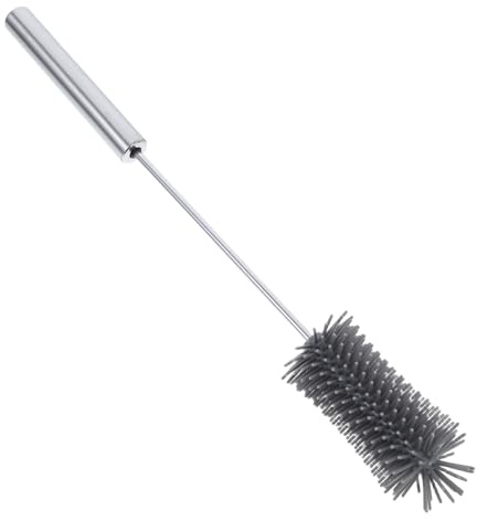Toyvian Rotating Cleaning Brush for Milk Bottle and Travel Flask Soft Bristles Bottle Brush Cleaner for Cups Lids Scrubber