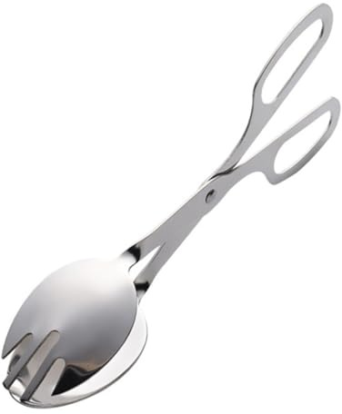 DECOMELODY Pinzas para Ensalada de Acero Inoxidable de Clip de Cocina Ergonómico para Buffet Barbacoa y Servir Pan Herramienta Práctica y Resistente para Catering y Restaurantes