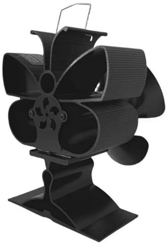 Ventilateur de distribution de chaleur pour foyer à action chaude 60 à 350 ℃ - Étendue de fonctionnement aérodynamique - Aiguiseur aérodynamique en aluminium - Dispositif de chauffage de la maison