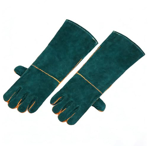 KOXXIAMOQ 1 Par Guantes Antimordeduras Perros, 40 cm Guante Protectora Perro, Guantes Protección Contra Mordeduras, Guante para Manipulación de Animales, baño, gatos, pájaros