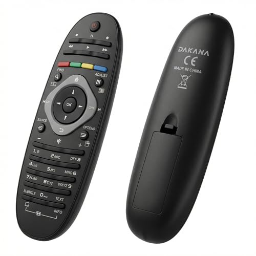 Dakana Fernbedienung für Philips TV Fernseher Remote Control / PH12 / 40PFL82605K/02 40PFL8606K/02 40PFL9606K/02 40PFL9705H/1
