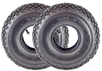 2 x HSM Set Sackkarren Schlauch Sackkarrenrad Ersatz Rad Reifen Luftrad mit Mantel 3.00-4/300-4