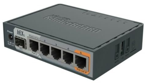 Mikrotik hEX S Ethernet Nero – Router (10,100,1000 MBit/s, 10/100/1000BASE-T (X), Nero, 256 MB, 11 W, CC)
