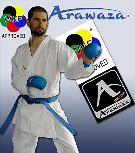 ARAWAZA - NEW KUMITE DELUXE Lightweight Karate Suit Gi MARTIAL ARTS 8oz WKF APPROVED (3/160)