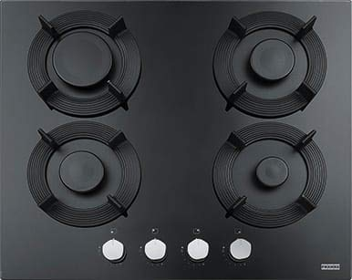 Franke | FHMF 604 4G C BK Piano Cottura a Gas da 60 cm 4 Fuochi, Nero