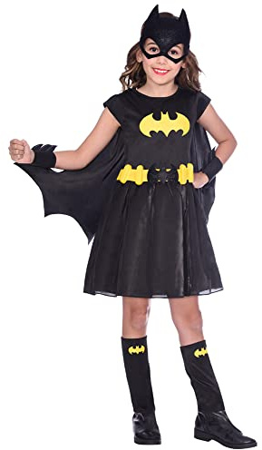 amscan 9906196 - Barn officiella Warner Bros. DC Comics Classic Batgirl maskeraddräkt ålder: 3-4 år