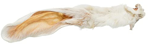 TRIXIE Kaninchenohren mit Fell, getrocknet - Hundesnack - perfekt zum Kauen - 500 g - 27126