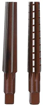 MT1 Morse Taper Reamer Set 2-Piece Alloy Tool Steel Straight Flute Rough Fine for Precision Metal Bore Machining with Durable Accuracy Ideal for Machinists and Metalworkers