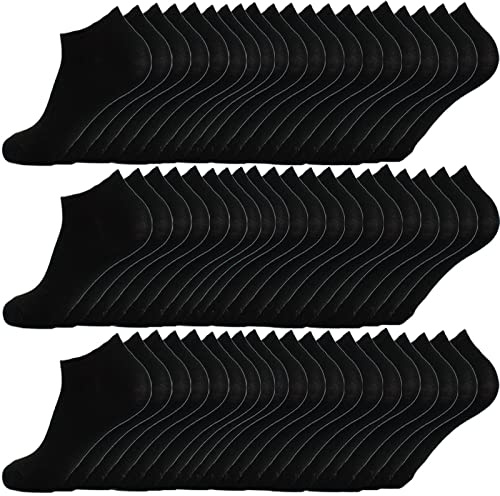 TMEEIHNSS 30 Pairs Men Ankle, Low Breathable Casual, Sports, Thin Athletic Short Sock Bulk (black), 18 (US, Alpha, Large, Big, Short, 30, black)