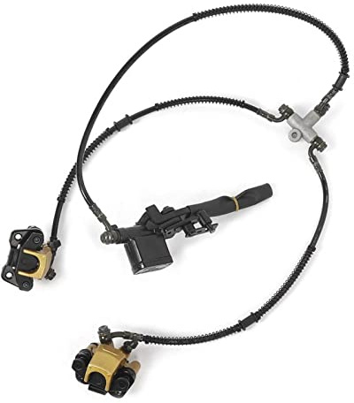 Freno a disco, freno a disco idraulico, freno a disco idraulico anteriore adatto per la pace 110cc 125cc Atv Metal Sostituisci il nuovo pistone fuso e nuovi componenti per evitare il bypass del fluido