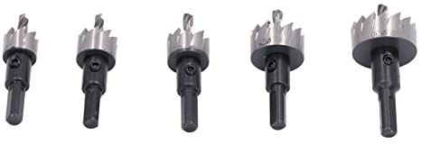 KhUKhu Metallbohrer, Bohrer-Lochsäge 16–30 mm, 5 Stück, hohe Schärfe, für Eisen, Aluminium, Stahl