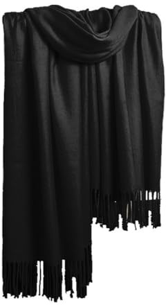 KBRPEY Schal Pashmina Stola für Damen Kuschelige Warme Winter Schals Langer Damen Schal Fransen für Frauen Abendkleider Hochzeit Festlich