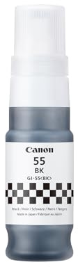 Canon GI-55BK Original Tintenflasche Schwarz – Hochwertige Nachfüll-Tinte für Canon MegaTank Drucker, 70ml
