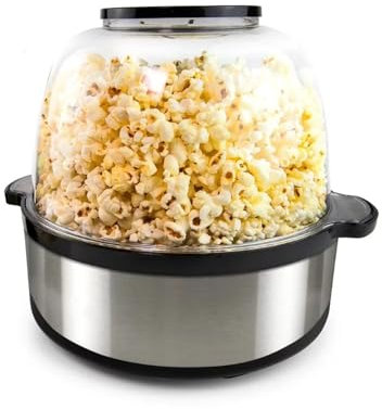 luckxuan Palomitero Máquina de Palomitas de maíz de Acero Inoxidable, minimáquina de Palomitas de maíz de Alta eficiencia, electrodomésticos Maquina Palomitas