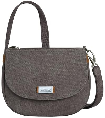 Travelon Unisex Heritage Anti-Theft Sadel Crossbody, Tenn, Tenn