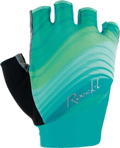 Roeckl Danis 2 Damen Fahrrad Handschuhe kurz türkis grün 2025: Größe: 8.5