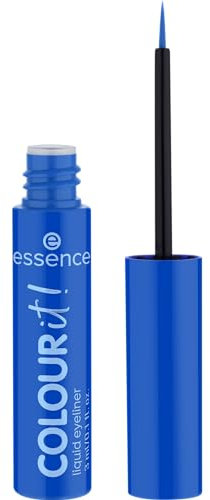 Essence Cosmetics Colour It Eyeliner Liquido, Lunga Durata, Ultra Pigmentato, Asciugatura Rapida, Colore Intenso, Opaca, 3 ml