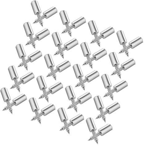 Happyyami Schrankregalstifte Mit Selbstschneidenden Befestigungsschrauben Für Möbelregale Regalhalterungen Für Kleiderschränke Und Bücherregale Aus Robustem Material