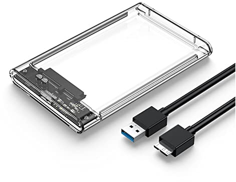 PPcdfre Custodia per hard box da 2,5 pollici HDD da SATA a USB 3.0 Tipo-C 3.1, custodia per disco rigido esterno