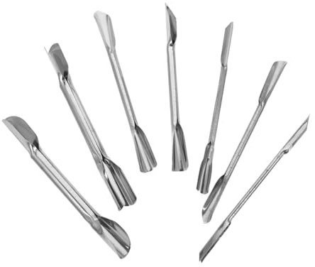 HOLIDYOYO Strumento Per Intaglio Alimenti Doppia Testa in Acciaio, Set Da 7 Pezzi Per Intagliare Verdure e Frutta, Utensile Professionale Per Decorazioni Culinarie e Banchetti