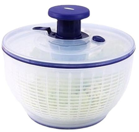 Hogvinnatil Centrifugador de Ensalada con colador y Tapa, Limpiador de Frutas, Spinner para secador, Limpiador de ensaladas, en de Prensa, para Lavar y secar lechugas
