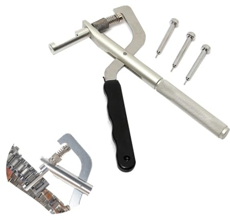 LRXIYODE Watch Repair Tool Kit Med Justerbara Plattång Reservnålar För Länkjustering Och Armbandsreparation Metallverktyg För Klocktillbehör Och Remover Länkpinne