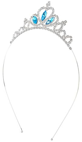 PLAFOPE Kinderkrone Kopfschmuck mit Strass Herz und Kronenform Legierung Haarreif für Mädchen Bequemes Diadem für Party und Cosplay
