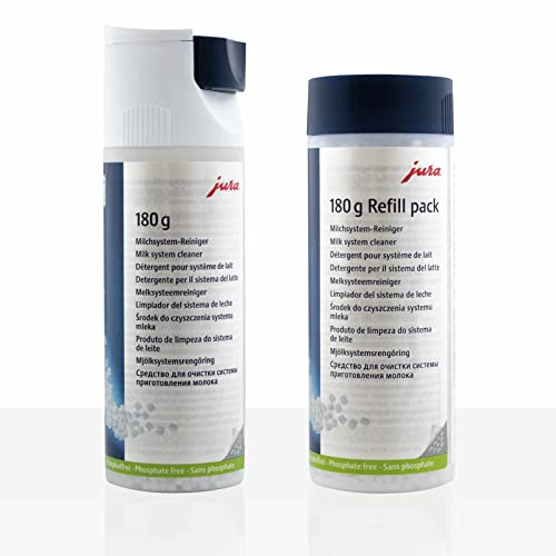 Jura Milchschaumreiniger 180g Dosiersystem + Nachfüllflasche