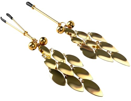 Pinzas Pezones Eróticos Mujer Pinzas Pecho Pezón Clips Pinza para Clítoris Aparatos de Masaje de Pecho Juguetes para Pezones con Cascabeles Juguetes Eróticos BDSMS para Mujeres y Hombres