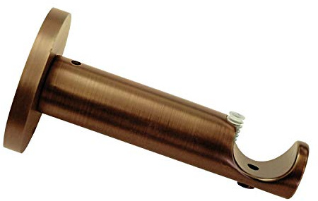 Gardinia Träger offen für Ø 25 mm Bronze 8 cm, Metall