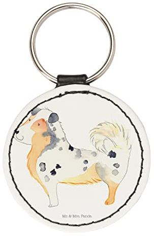 Mr. & Mrs. Panda Schlüsselanhänger Hund Australien Shepherd - Geschenk, Taschenanhänger, Familienhund, Hundebesitzer, mini, schlüsselbund anhänger, Spruch, Schlüsselaccessoire, Sprüche