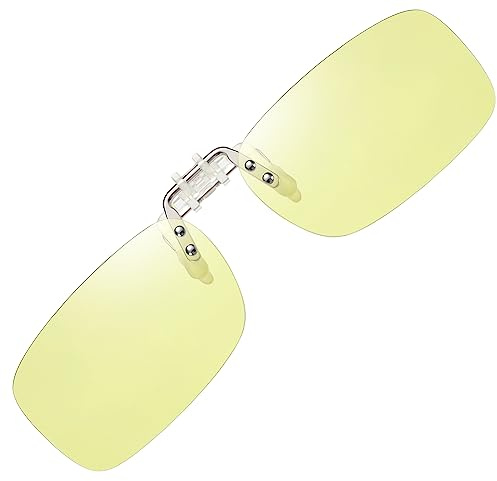 AoHeng Nachtfahrbrille Flip Clip Autofahren brille Nachtsichtbrille für Brillenträger
