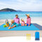 Sendowtek Coperta Picnic Impermeabile 210 x 200 cm Coperta da Spiaggia Sottile 4 Angoli di Fissaggio Anti Sabbia Portatile Coperta Picnic per Spiaggia Picnic Escursionismo Campeggio