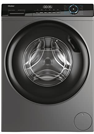 Haier HWD90-B14939S8 Freestanding Washer Dryer, 9kg/6kg Load, 1400RPM, Graphite [Energy Class D]