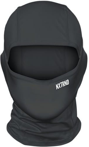 Nxtrnd Breathable Ski Mask, Lightweight Balaclava, Moisture-Wicking Shiesty (Black)
