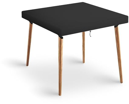 Delixike Garden Table Cover Square, Anti UV for Garden Furniture ,Rip Proof 420D Patio Set Cover, for Outdoor/Indoor Use, Waterproof ,Windproof, Squre140cm