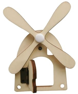 Luwecf Montessori Spielzeug Busy Board Beschäftigungsbrett für Kleinkinder Motorikspielzeug Sensorik Spielzeug Hölzernes Beschäftigungsbrett, Windmühle Lernspielzeug für Kleinkinder ab 4 5 6 7 Jahre