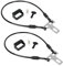 Lot de 2 serrures antivol de 60 cm - Protection anti-effraction - Protection anti-effraction - Serrure de porte coulissante pour caravanes, camping-cars, camionnettes, véhicules utilitaires (A)