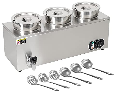 Scaldavivande Commerciale Da Appoggio, Scaldavivande Elettrico Da 1100 W, Pentola Per Zuppa Da Appoggio In Acciaio Inossidabile Da 14 Litri, Scaldavivande Professionale Macchina Per La Conservazione
