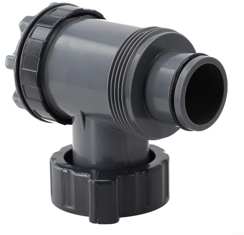 ZYNCUE Vanne à piston de piscine, robinet d'arrêt de rechange pour piscine - Tuyau de 38 mm avec tuyaux de 3,8 cm de diamètre et raccords filetés de 6,3 cm - S'adapte à la plupart des pompes de