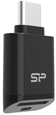 Silicon Power - Lector de tarjetas microSD USB tipo C C200 SPU3CTMREDC2000K