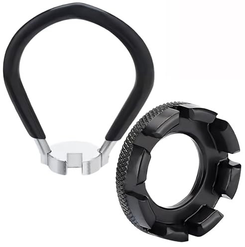 Llave de Radios para Bicicleta en Negro, Llave de radios de Bicicleta, Herramienta de Ajuste de Radios 10-15G, Llave para Radios de Bicicleta, Compatible con Bicicletas de Montaña y E-bikes