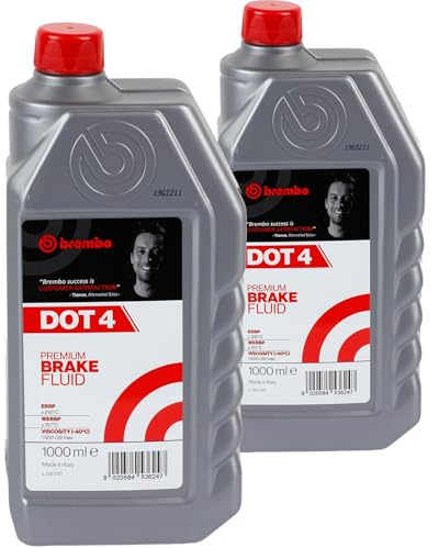BandelOne enthält 2x 1L Brembo Dot 4 Bremsflüssigkeit Auto Motorrad L04010