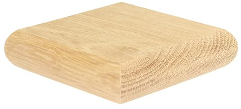 Oak Flat Newel Cap 82mm – Premium Oak Stair Part Fits 82mm Newel Posts – Unfinished for Painting, Varnishing or Waxing - Jackson Woodturners