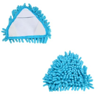 Hotainoys Dreieckiger Moppkopf, saugfähiger Mikrofaser-Chenille-Mopp-Bürstenkopf, Ersatz-Reinigungswerkzeug, 2 Stück
